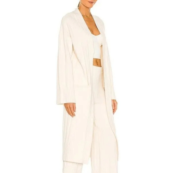 WEEKEND STORIES Revolve Ivory GIGI Maxi Cardigan sz XS - Picture 2 of 6